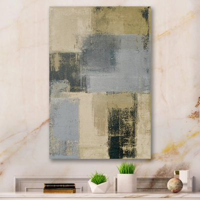 Neutre art abstrait II, peinture murale moderne et contemporaine
