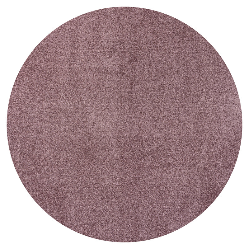 Tapis violet clair Haze, Rond 6 pi 2 po