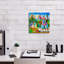  «Mustering Storkes» par Koday, art mural sur toile, 12 po x 12 po