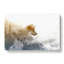 Wolf In The Wilderness In Abstract - Wrapped Canvas Painting-55299622