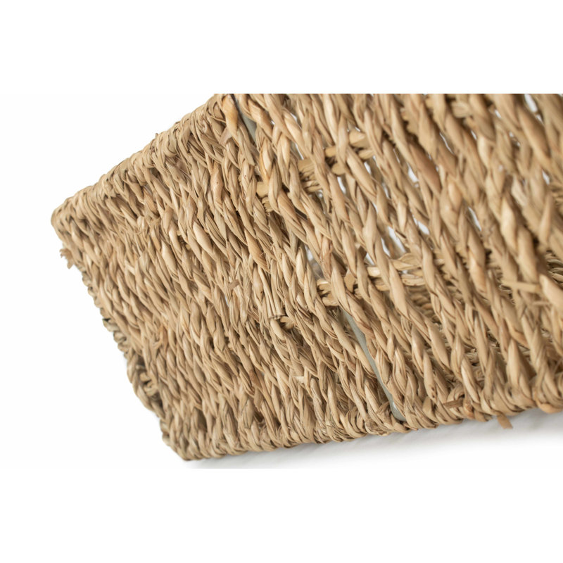 Tammy Seagrass Storage Tray, 10.5cm H x 44cm W x 34cm D