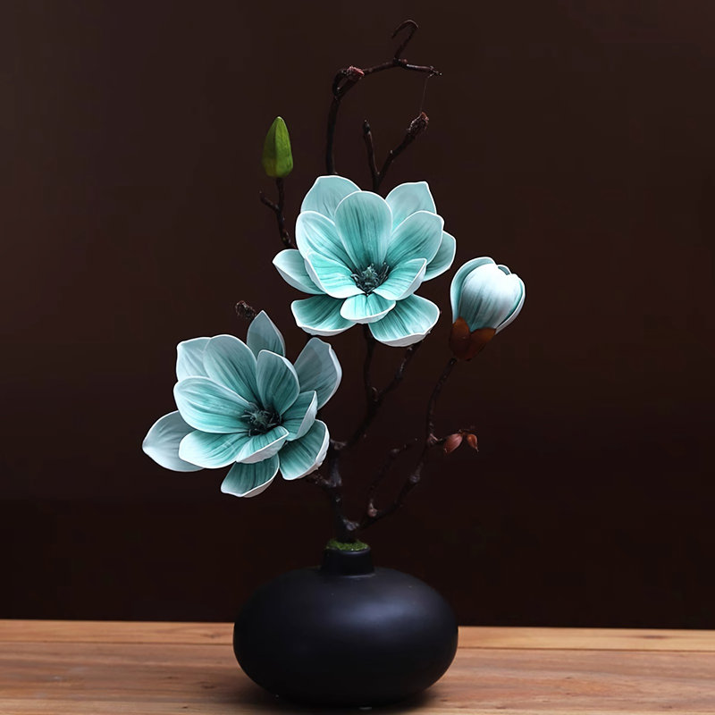 Décoration de fleurs simulées, Bleu