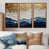 Toile avec cadre flottant brun