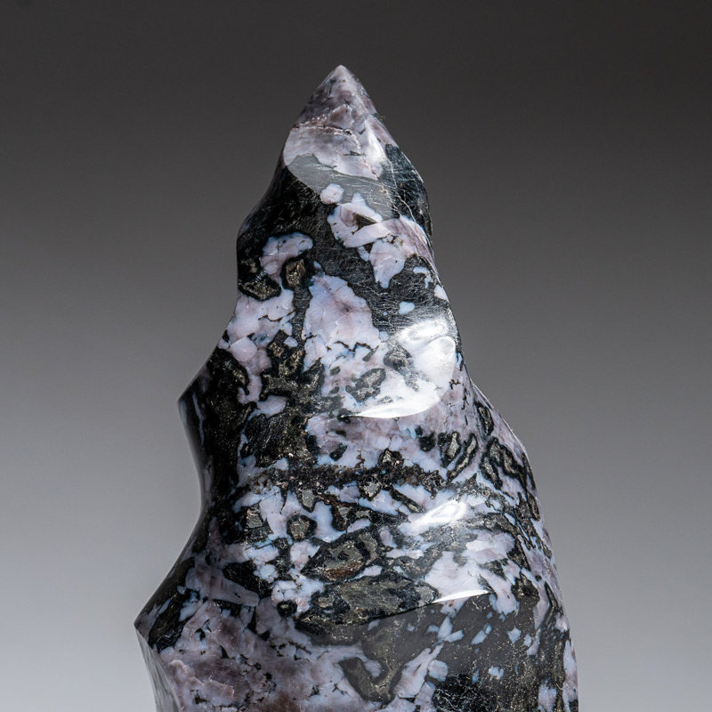 Genuine Polished Indigo Gabbro Flame Freeform (3.3 Lbs), 7" H x3.5" W x 4" D