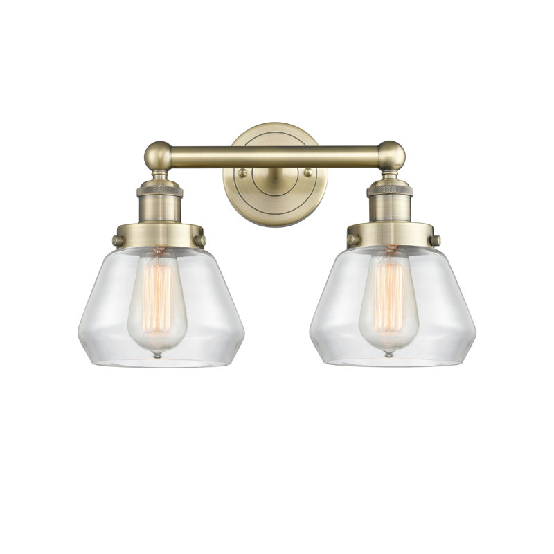 Rivka 2 - Light Dimmable Vanity Light, Clear, Antique Brass