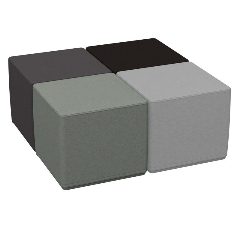 Coussin 4 pièces SoftScape, Gris/gris pâle, H 16 po x l 18 po x P 18 po