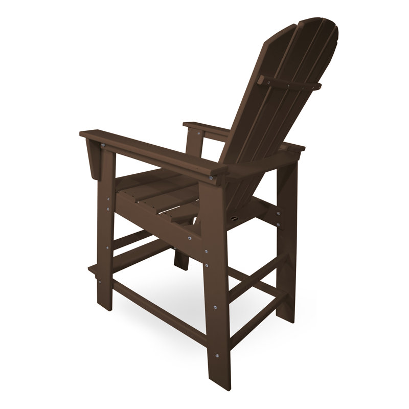 Chaise de comptoir POLYWOOD South Beach, Acajou
