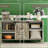 59"Sideboard with Thick Top Buffet Cabinet
