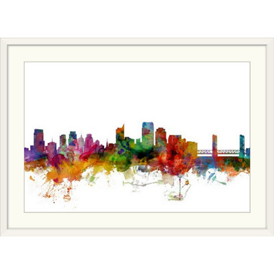 «Sacramento California Skyline» par Francy, impression