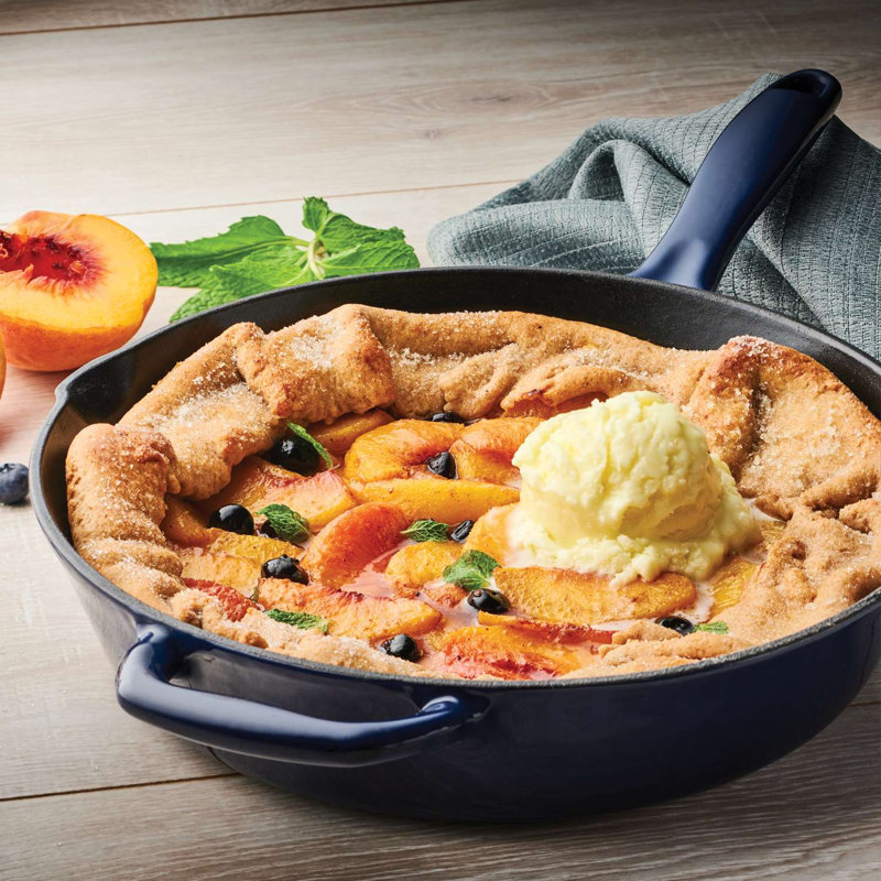 Tramontina Bestow Enamelled Cast Iron Skillet 25 cm, Blue