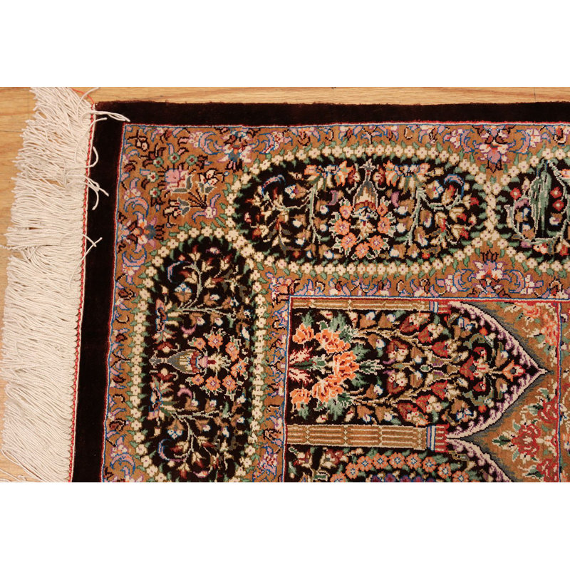 Persian Silk Oriental Area Rug
