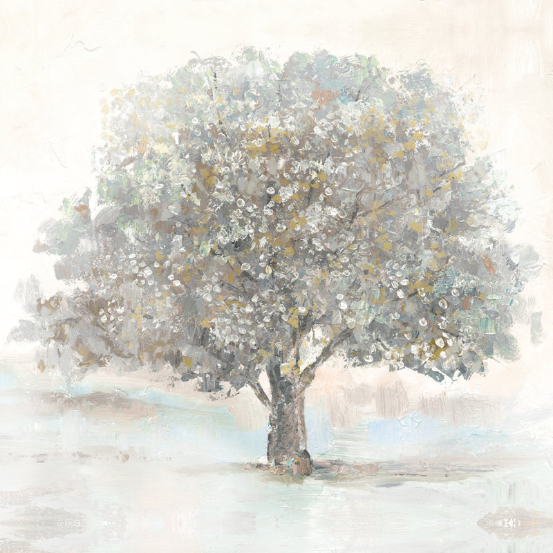 " Single Soft Tree Painted " Painting Print, 30" H x 30" W