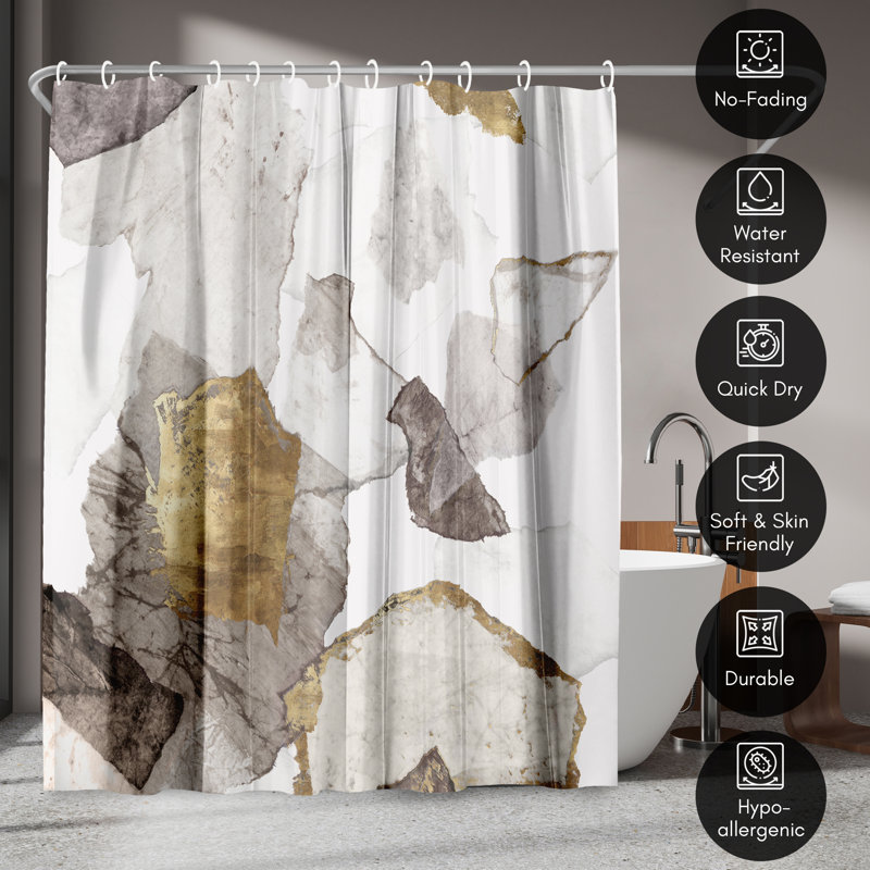 Abstract Shower Curtain Amplified by PI Creative Art, PI Amplified Abstract