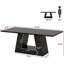 Grande table de bureau spacieuse, bureau pratique pour ordinateur