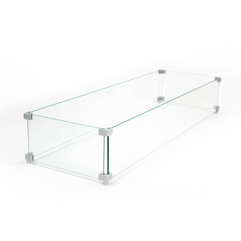 Sedona 66" Concrete Outdoor Fire Pit Table Bundle with Hideaway Propane Tank Holder Includes Wind Guard, Burner Pan Lid, and Cover