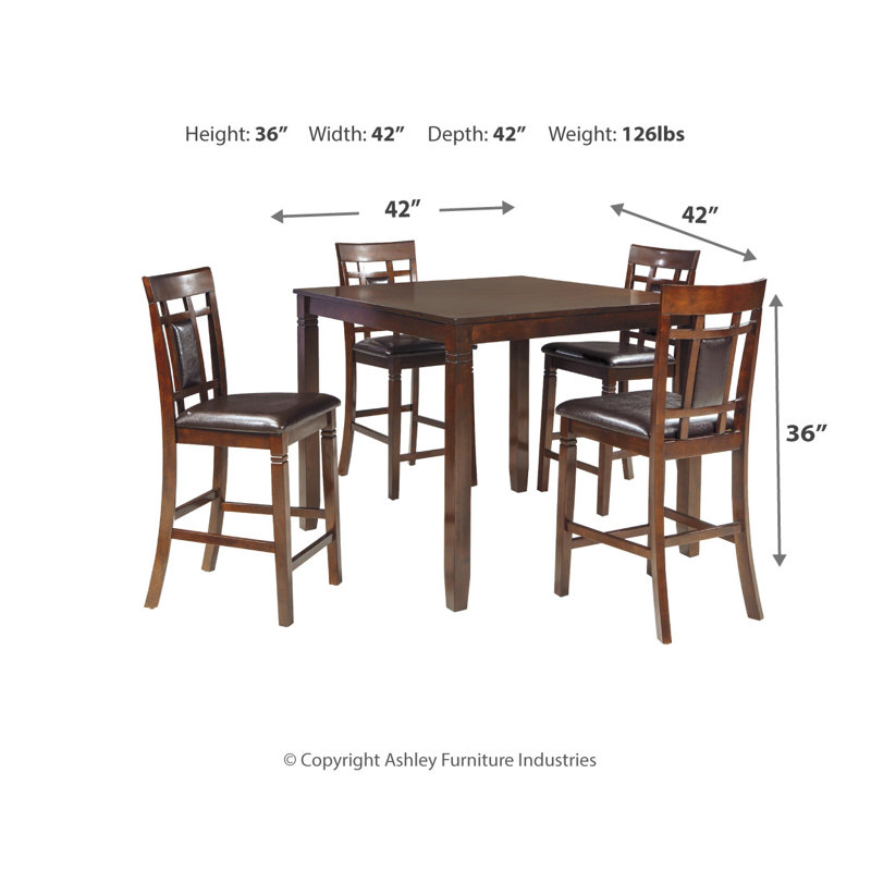 Ensemble de 5 tabourets de bar Bennox