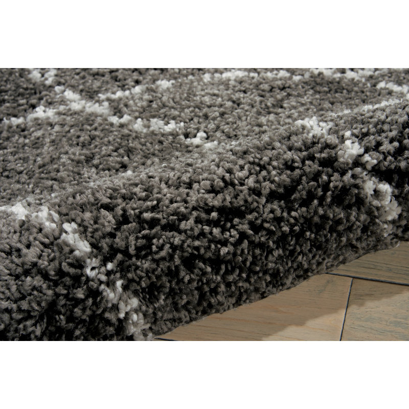 Tapis gris/ivoire Riad, Rectangle 7 pi 10 po x 9 pi 10 po