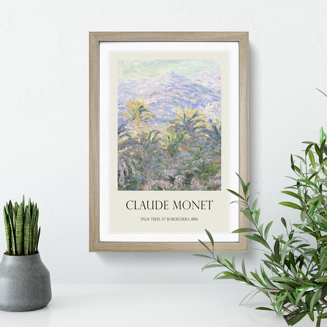 Palm Trees at Bordighera by Claude Monet - Picture Frame Painting