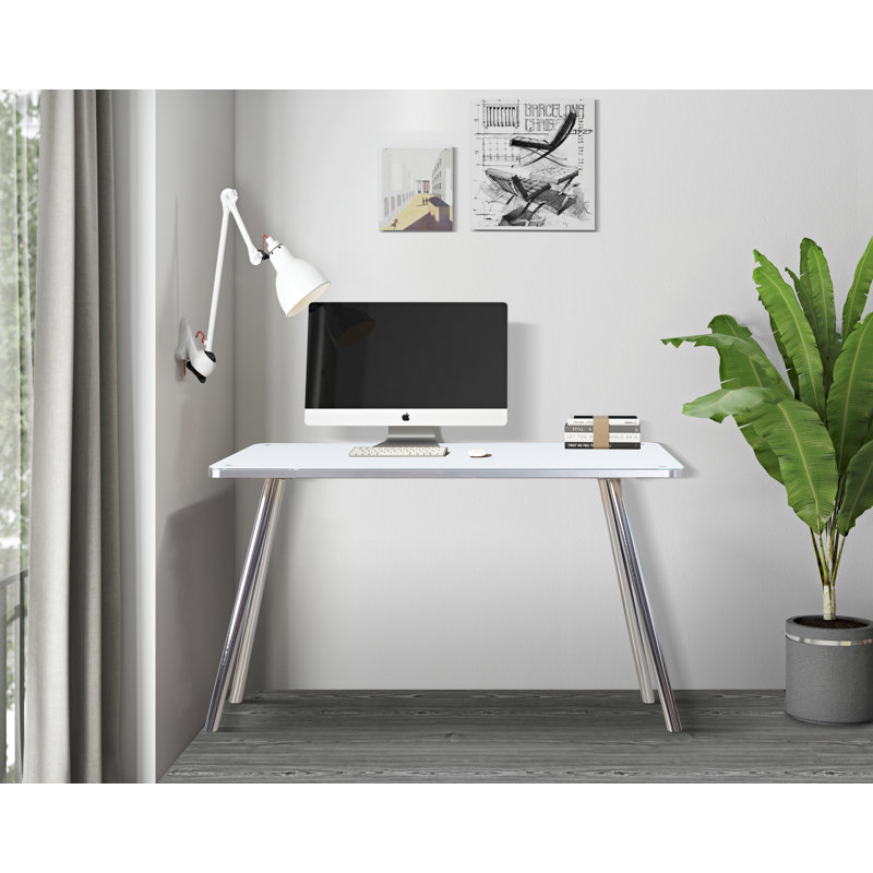 Radtke Glass Top Writing Desk
