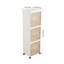 Slim Foldable Storage Cabinet with Doors & Castors-794278130