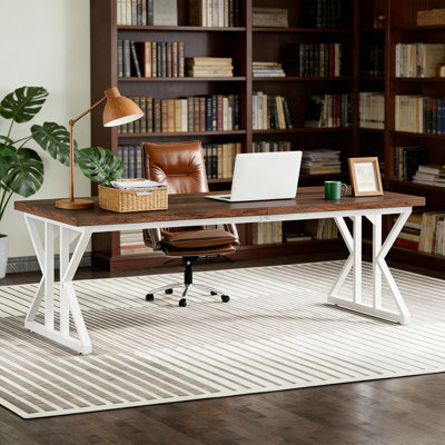 Spacious Office Desk,Computer Desk,Rustic Writing Desk
