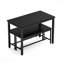 Ensemble de table de salle à manger: table de bar avec 2 bancs de salle à manger, table de comptoir de cuisine, coin repas de style industriel-529633848