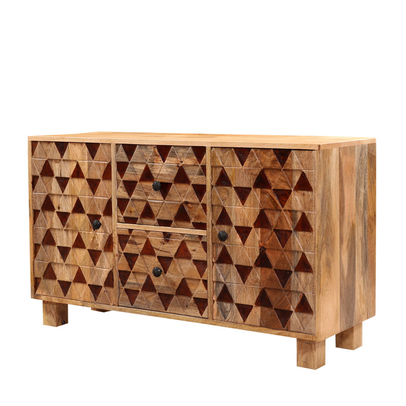 120cm Solid Wood Sideboard