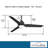 54" Java 3 - Blade Outdoor LED Standard Ceiling Fan with Remote Control and Light Kit Included