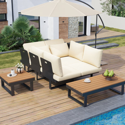 Ensemble de conversation pour canapé modulaire d'extérieur