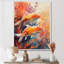 «Orange Coral Marine Koi Fish Magic», impression d'art mural de corail-18699487-257066154