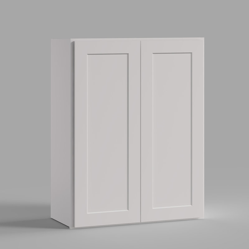 27"W * 30"H * 12"D Shaker Dove Wall Kitchen Cabinet with Adjustable Shelves, 27"W x 30"H x 12"D, Shaker Dove