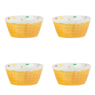 10 Strawberry Street Vanilla Ice Cream Bowl,