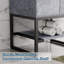 Ensemble de meuble-lavabo simple 24 po avec comptoir en céramique, tablette ouverte, structure en métal 24 po-1090681338