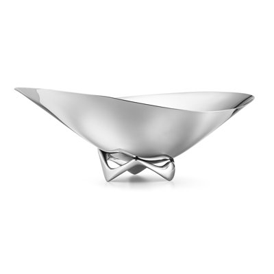 Henning Koppel Stainless Steel Sleek Decorative Bowl in Mirror Polished