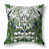 Blanc / motif floral vert