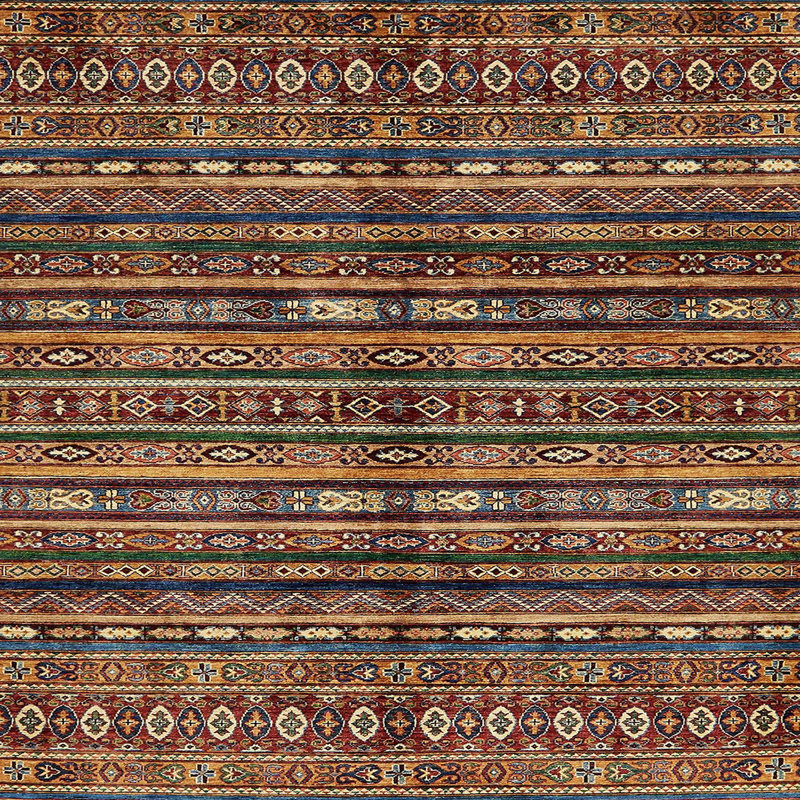 Tapis abstrait moderne 667, Carré 3 pi