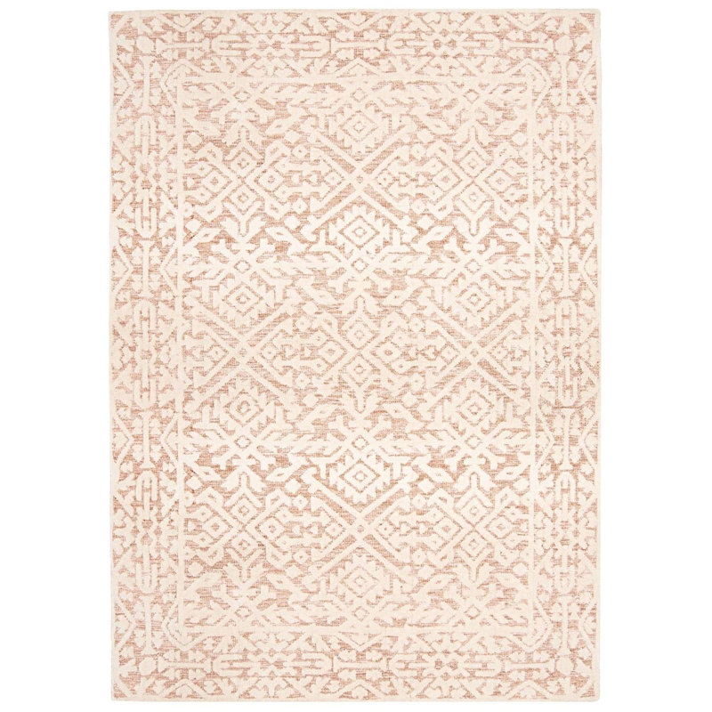 Tapis floral en microfibre tissé à la machine Floral, Rectangle 8 pi 10 po x 13 pi