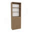 Home 2-Door Bookcase, Modern Storage Unit With Dual Doors And Multi-Tier Shelves Beige-403068250