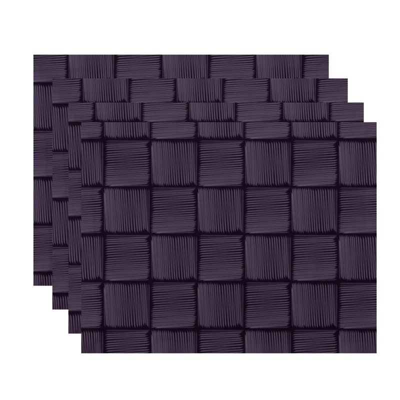 Ensemble de napperons 4 pièces Basketweave, Mauve