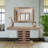 Robin Baron Leather Wrapped Console Table