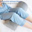 Coussin pour les genoux pour le sommeil du dos, coussin de traversin en mousse à mémoire de forme demi-lune pour les jambes, coussin sous le genou pour soulager les douleurs au dos et aux hanches, confort pour la cheville et les pieds, housse lavable à la machine, orange-124900538