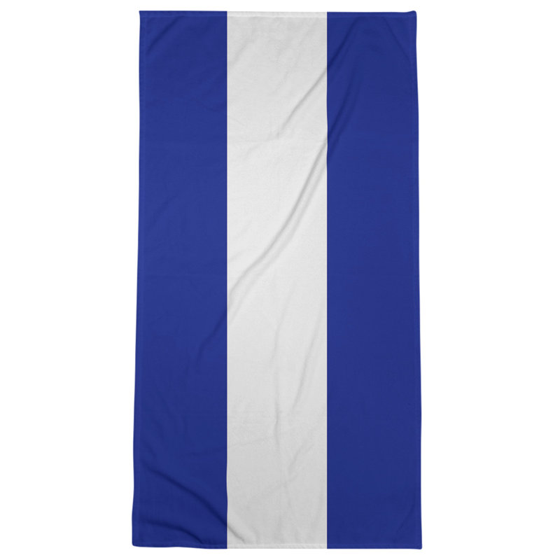 Microfiber Bath Towel, Tennessee Red Football Royal Blue/Off White