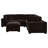 Trayce 5-piece Upholstered Modular Sectional Chocolate-98386879