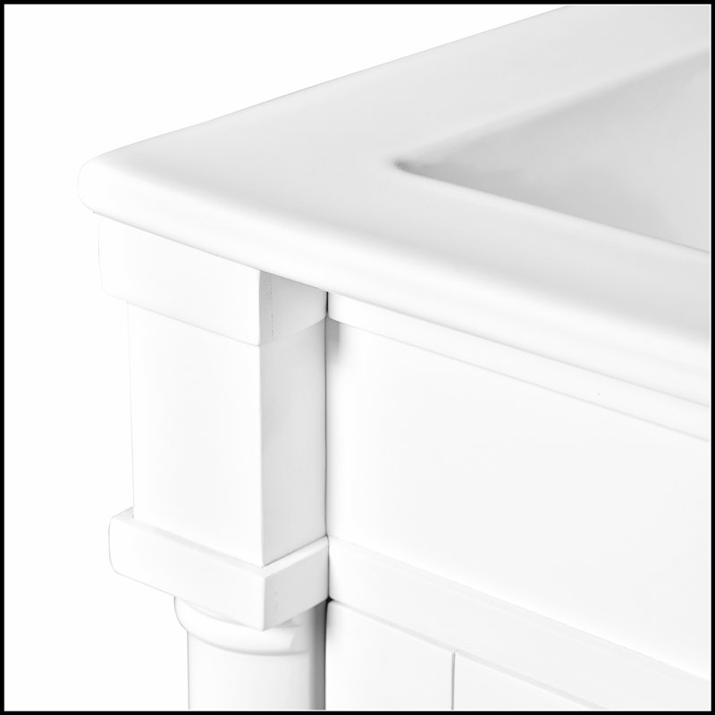 Meuble-lavabo moderne de 18 pouces avec lavabo, armoire de rangement compacte pour petits espaces, lavabo simple avec tablette réglable