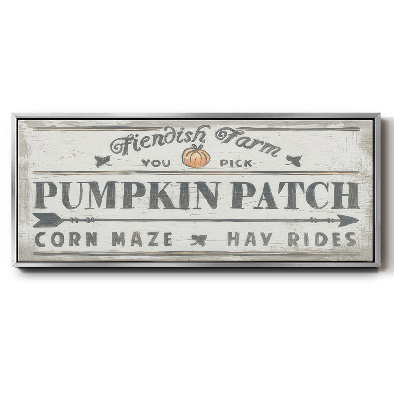 «Pumpkin Patch II», toile encadrée, H 20 po x l 50 po