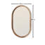 Nickalls Solid Wood Oval Mirror
