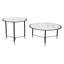 Tables basses Davis blanc et noir