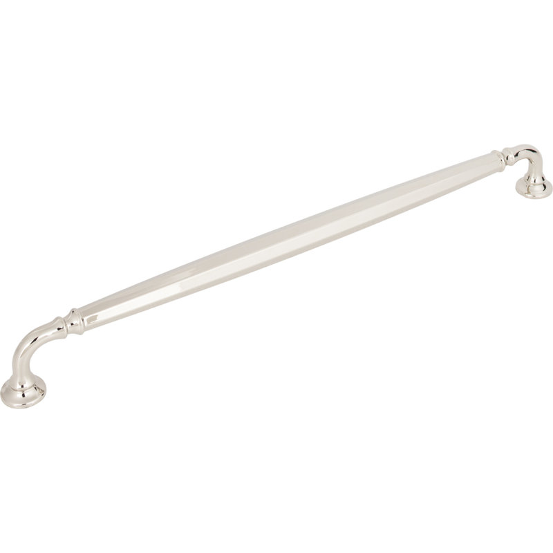 Barrow Bar pull, 12" Center to Center, Polished Nickel