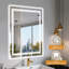 Miroir de salle de bain 55 "à DEL sans cadre 55", miroir intelligent-1953322910