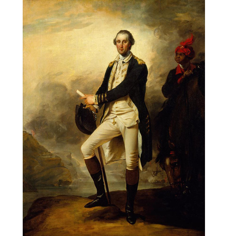 «George Washington and William Lee» par John Trumbull - Art mural sur toile tendue avec châssis
